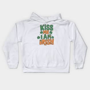 Kiss me, I'm Irish - St Patricks Day Kids Hoodie